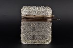 tea-caddy, Tea trading company "V.Vysotsky and Co" in Moscow, metal, glass, Russia, the border of th...