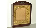 icon case, for the icon size 31.5 x 28 cm, guilding, wood, Russia, 64 x 47.2 x 12 cm...