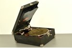 gramophone, "Piccadilly", manufactured by J.A. Gustafson, Germany, the 30ties of 20th cent., mechani...