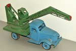 a toy, Crane truck, metal, USSR, 1965, 55 x 20 cm, height with raised crane 67 cm...