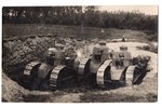 photography, light tank Renault FT-17, Estonia, 20-30ties of 20th cent., 13.5x8.5 cm...