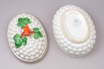 butter dish, porcelain, M.S. Kuznetsov manufactory, Riga (Latvia), Russia, 1872-1887, 13.8 x 10 x 10...