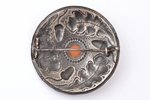 sakta, silver, 875 standard, 13.75 g., the item's dimensions Ø 6.1 cm, amber, the 20-30ties of 20th...