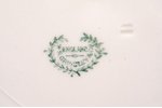 decorative plate, "Kemeri", W.H. Grindley & Co, decal, porcelain, Riga (Latvia), Great Britain, the...