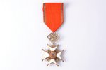 орден, Крест Признания, 5-я степень, серебро, эмаль, 875 проба, Латвия, 1938-1940 г....