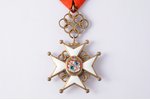 order, Cross of Recognition, 5th class, silver, enamel, 875 standard, Latvia, 1938-1940...