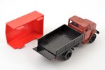 car model, Zil 4331, metal, USSR, ~ 1987-1990, with an awning, plastic car body...