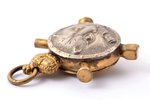 žetons, Krievu artilērijas 500. gadadiena 1389-1889, bronza, zeltījums, Krievijas Impērija, 1889 g.,...