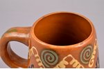 beer mug, ceramics, Riga (Latvia), the 30ties of 20th cent., h 11.8 cm...