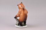 figurine, Inkstand "Bear at the stump", porcelain, USSR, LFZ - Lomonosov porcelain factory, molder -...