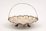 candy-bowl, silver, 875 standard, 126 g, Ø 14.8 cm, h (with handle) 11 cm, the 20-30ties of 20th cen...