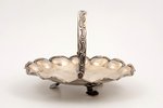 candy-bowl, silver, 875 standard, 126 g, Ø 14.8 cm, h (with handle) 11 cm, the 20-30ties of 20th cen...