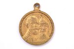 medaļa, Romanovu dinastijas 300 gadu jubileja, bronza, Krievijas Impērija, 1913 g., 33.8 x Ø 27.6 mm...