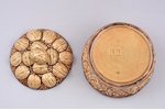 case, "Walnuts", faience, Konakovo, M.S. Kuznetsov manufactory(?), Russia, Ø 12.8 cm...