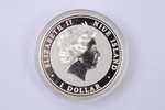 a set of 7 coins, 1 dollar, 2008, Elizabeth II, Year of the Rat, silver, 999 standard, Niue, 31.1 g,...