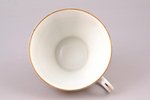 tea pair, porcelain, J.K. Jessen manufactory, Riga (Latvia), 1936-1939, h (cup) 5.8 cm, Ø (saucer) 1...