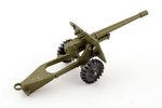 модель военной техники, пушка полевая, металл, СССР...