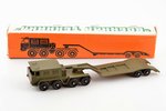 модель военной техники, тягач с платформой, металл, СССР...