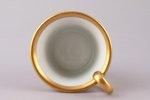 small cup, Carl Spunde, porcelain, Riga (Latvia), the 20-30ties of 20th cent., h (with handle) 7.2 c...