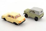 a set, 2 car models, plastic, USSR...
