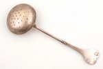 sieve spoon, silver, 84 standard, 39 g, gilding, 15 cm, 1908-1917, Moscow, Russia...