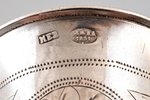 рюмка, серебро, 84, 875 проба, 27 г, штихельная резьба, 6.7 см, мастер Израиль Есеевич Заходер, 1891...