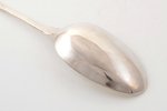 serving spoon (large size), silver, 84 standard, 94.5 g, 29.2 cm, by L. Larsen, 1882, Riga, Russia...
