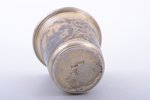 beaker, silver, 84 standard, 44.65 g, niello enamel, gilding, h 5.6 cm, 1858, Moscow, Russia...