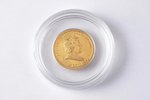 Cook Islands, 25 dollars, 2011, Yuri Gagarin, gold, Proof, fineness 999.9, 4 g, fine gold weight 4 g...