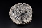 candy-bowl, silver, 875 standard, cut-glass (crystal), Ø 13.3 cm, h (with handle) 13.5 cm, the 30tie...