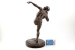skulptūra, Lodes grūdējs, tēlniece Jansone-Manizere Jeļena (1890-1971), vara sakausējums ar ievēroja...