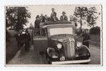 photography, passenger car, Latvia, 20-30ties of 20th cent., 13,6x8,6 cm...