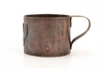 German soldier's mug, World War I, h 6.4 cm, Germany, the 1st half of the 20th cent....