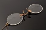set of 2 pince-nez, in cases, one of the cases with mark of the store "V. Gailis" in Riga...