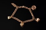a bracelet, gold, 585 standard, 12.88 g., Finland, bracelet length 19 cm...