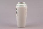 small vase, rare form, porcelain, Rīga porcelain factory, Riga (Latvia), USSR, ~1950, h 12.2 cm, sec...