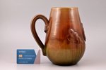 beer mug, ceramics, sculpture's work, shape by Andrejs Pormalis(?), Riga (Latvia), h 20.7 cm...