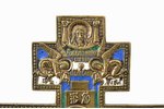 cross, The Crucifixion of Christ, copper alloy, 3-color enamel, Russia, the end of the 19th century,...