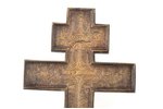 крест, Распятие Христово, медный сплав, 3-цветная эмаль, Российская империя, конец 19-го века, 25.2...
