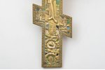 krusts, Kristus Krustā Sišana, bronza, aukstā emalja, 4-krāsu emalja, Latvija, 20 gs. 30-40tie gadi,...