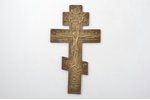 krusts, Kristus Krustā Sišana, bronza, Krievijas impērija, 19. gs. 2. puse, 25.2 x 14.2 x 0.5 cm, 45...