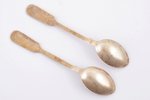 pair of teaspoons, silver, 875 standard, total weight of items 56.40 g, 14 cm, Mstera Art Factory "Y...