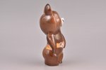 figurine, The Olympic Bear, porcelain, Riga (Latvia), USSR, Riga porcelain factory, the 80ies of 20t...