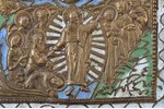 icon, The Resurrection of Christ. Descent into Hades, copper alloy, 3-color enamel, Russia, the 19th...
