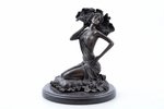 figurine, "Lady on the Pillow", signed by CL. J. R. Colinet, bronze, marble, h 21.7 cm, weight 3030...