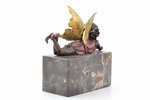 figurine, "Fairy", signed by Milo, bronze, marble, h 16.5 cm, weight 2150 g., France, beginning of 2...