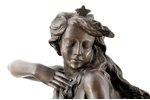 статуэтка, "Обнаженная нимфа", бронза, мрамор, h 30 см, вес 5100 г., Франция, начало 21-го века...