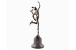 figurine, "Hermes", signed Giambologna, bronze, marble, h 42.5 cm, weight 2550 g., France, beginning...