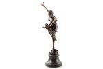 статуэтка, "Танцовщица", подпись CL. JR. Colinet, бронза, мрамор, h 46 см, вес 3500 г., Франция...