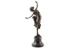 figurine, "Dancer", signed CL. JR. Colinet, bronze, marble, h 46 cm, weight 3500 g., France...
